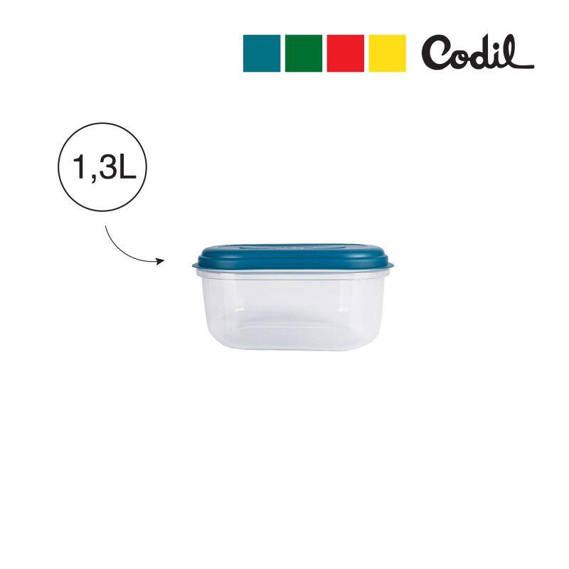 recipiente de plástico Codil con tapa