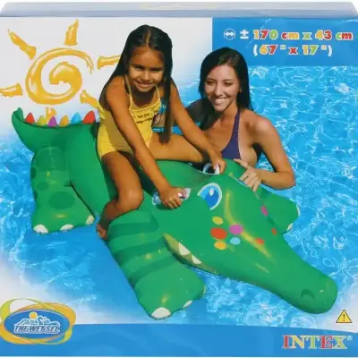 flotador con forma de cocodrilo