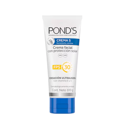 Crema facial Pond's con protección solar