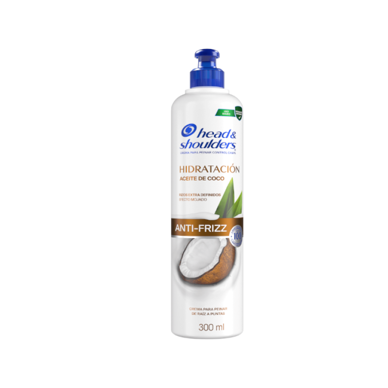 Crema para Peinar Head & Shoulders Hidratación Aceite de Coco 300ml