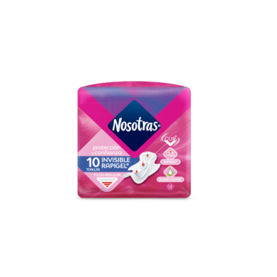 Toallas Sanitarias Nosotras Ultra Invisible Rapigel