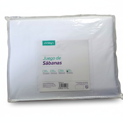 juego de sabana christy king color blanco