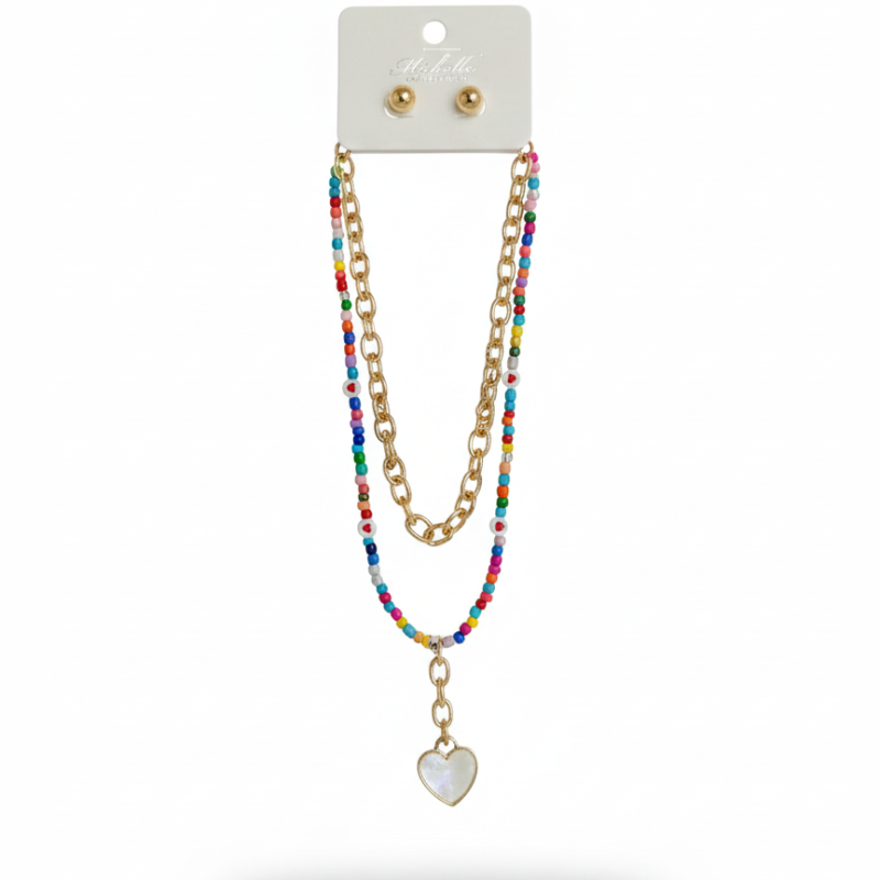 set collar mas arete michelle colletion