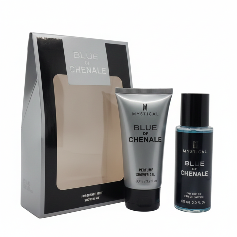 set de regalo perfume para hombres blue de challeng