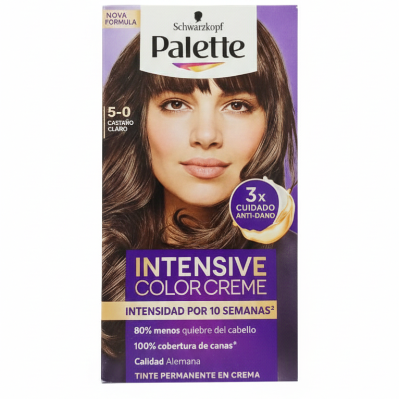 tinte permante en crema palette