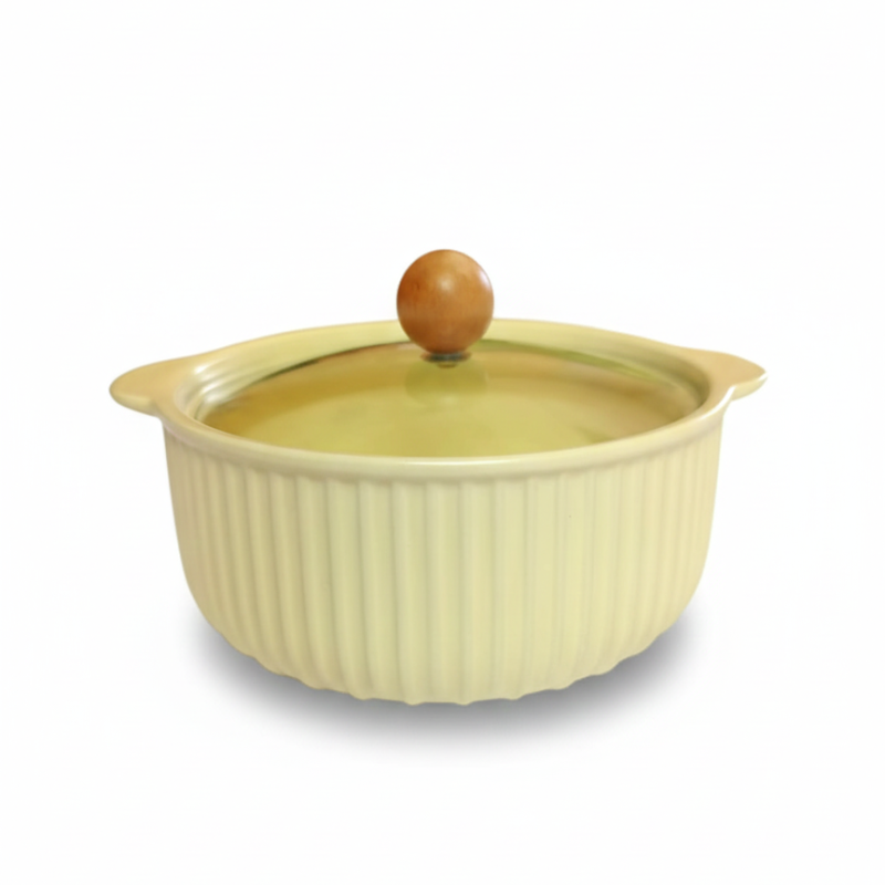 Cazuela de cerámica con tapa