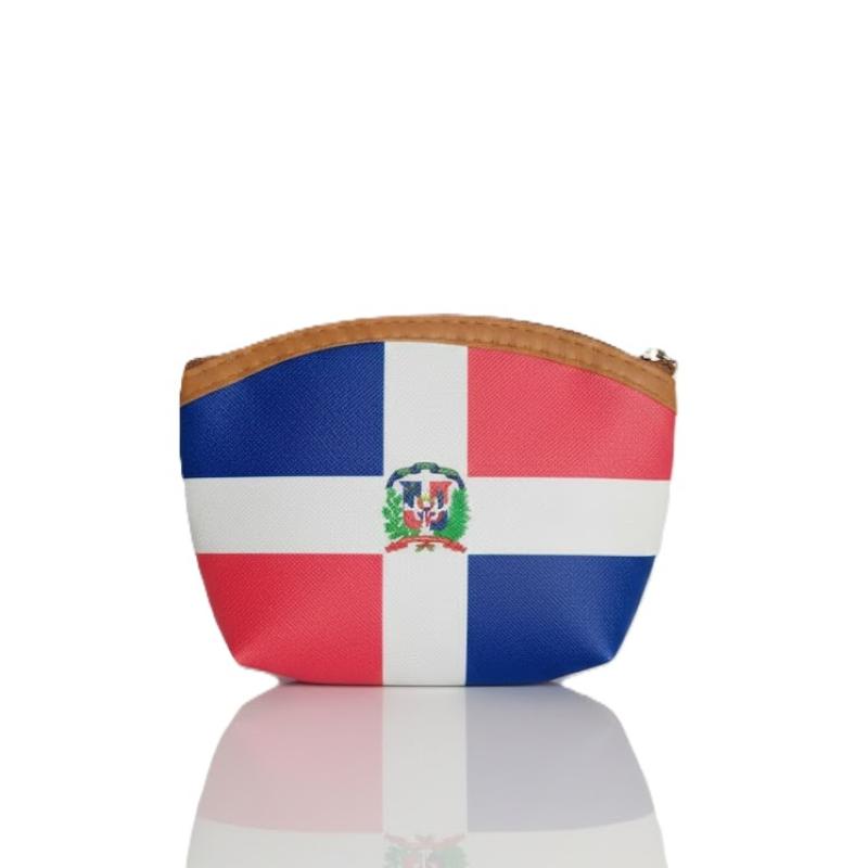 Monedero con la bandera dominicana
